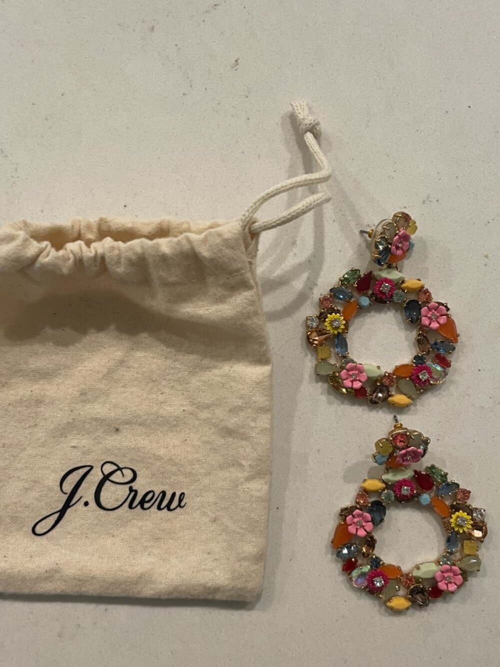 J.Crew Watusi floral earrings